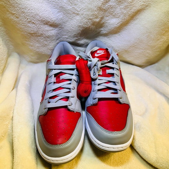 Nike Dunk Low Qs Reverse Ultraman Men 10.5 Red/Silver-White - Picture 6 of 8